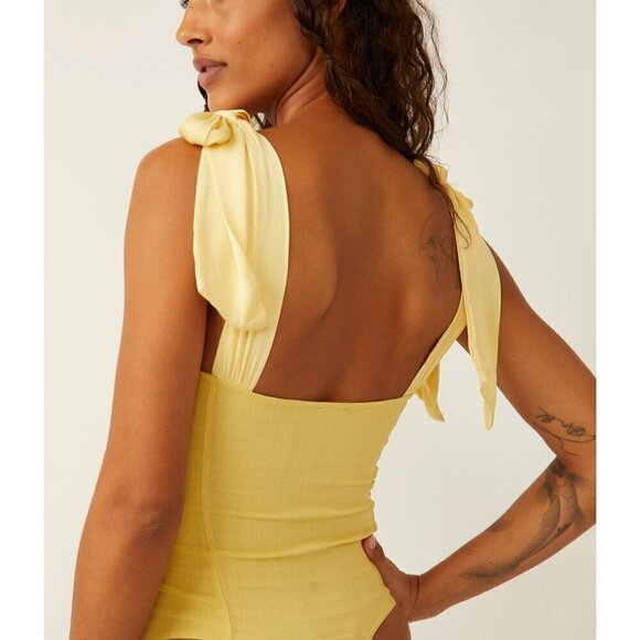 FREE PEOPLE Lola Bodysuit / Lemon Meringue - Picture 4 of 7